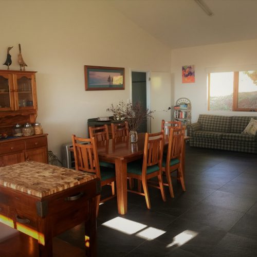 dining area house on a hill