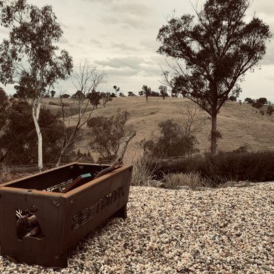 fire pit platypus eco cabin